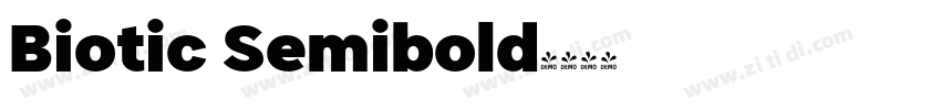 Biotic Semibold字体转换